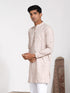 Vastramay Men's Beige Cotton Kurta